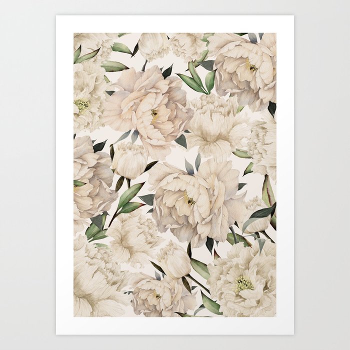 Peonies Pattern Kunstdrucke Peonies Pattern Kunstdrucke