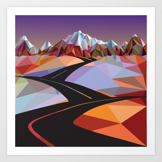 Night Mountains No. 42 Art Print
