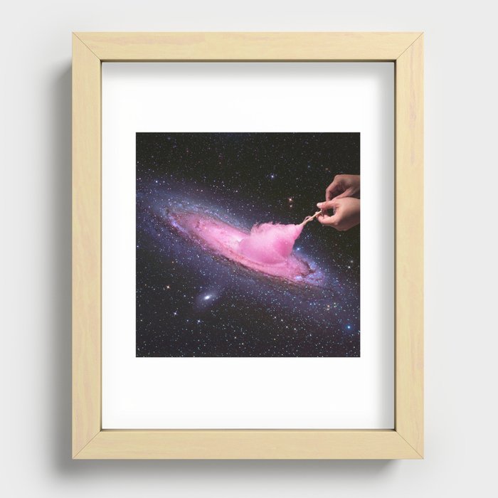 Cosmic Cotton Candy - Pink Stardust Recessed Framed Print