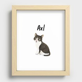 Custom Cat "Axl" Recessed Framed Print