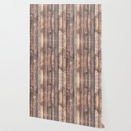 Background of old vertical wooden wall texture photo Wallpaper