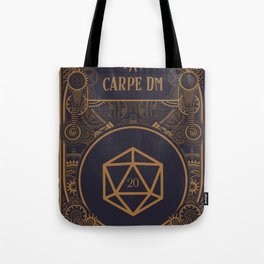 Steampunk Carpe DM D20 Dice Tabletop RPG Gaming Tote Bag