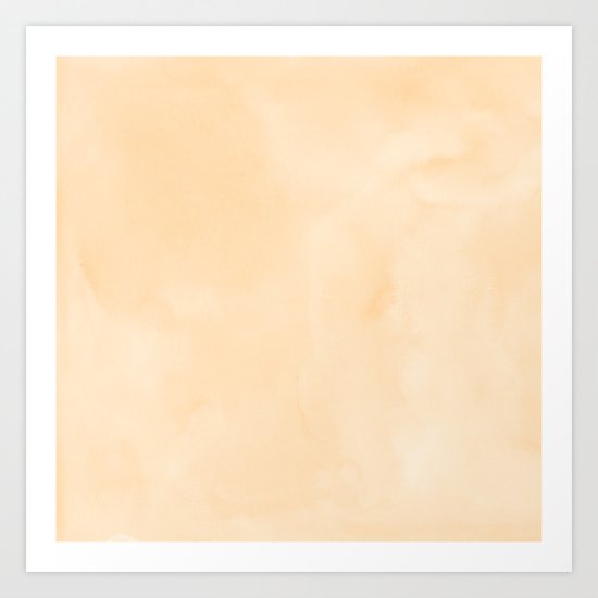 Simply Orange Sherbet Watercolor Art Print