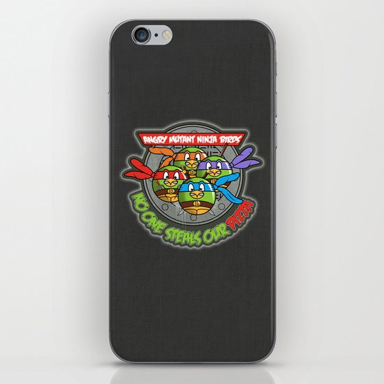 Angry Mutant Ninja Birds iPhone Skin