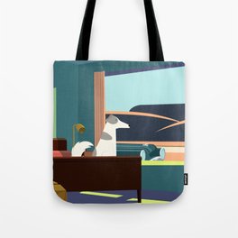BEST FRIEND AT WESTERN MOTEL - Homage to E. Hopper Tote Bag