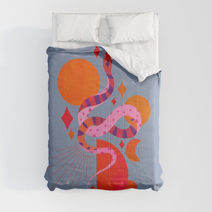 Abstraction_SNAKE_WILDERNESS_SUN_MOONLIGHT_POP_0528M Comforter