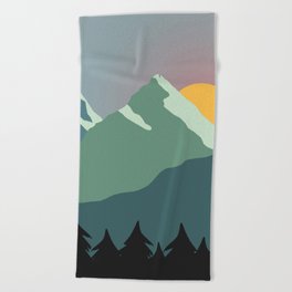 Sunrise Mountain Beach Towel