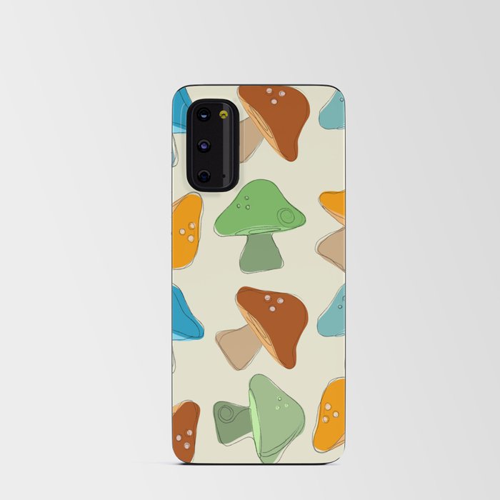 Mushroom Pattern Multicolored |  Android Card Case