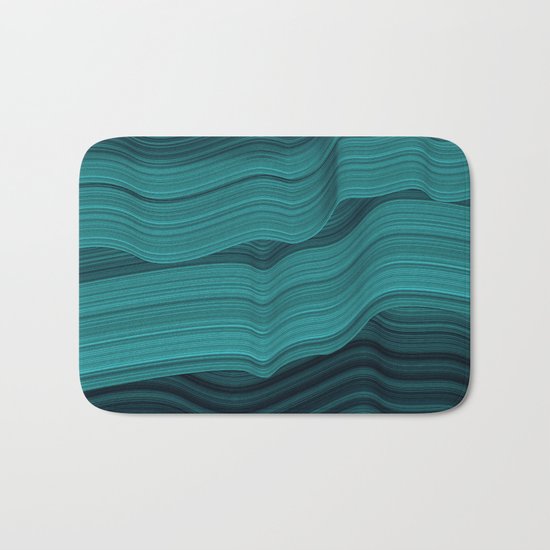 Blue waves Bath Mat