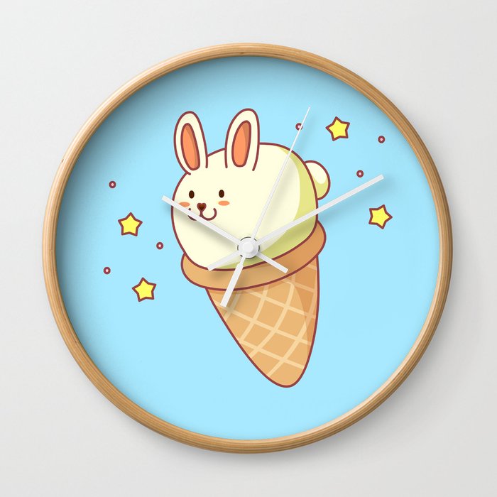 Bunny-lla Ice Cream Wall Clock