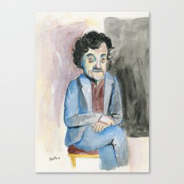 Kurt Vonnegut portrait Canvas Print