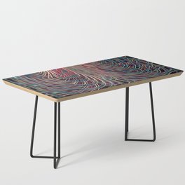 Beautiful Bright Neon Line Art  Coffee Table