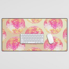 Disco Ball – Pink Ombré Desk Mat