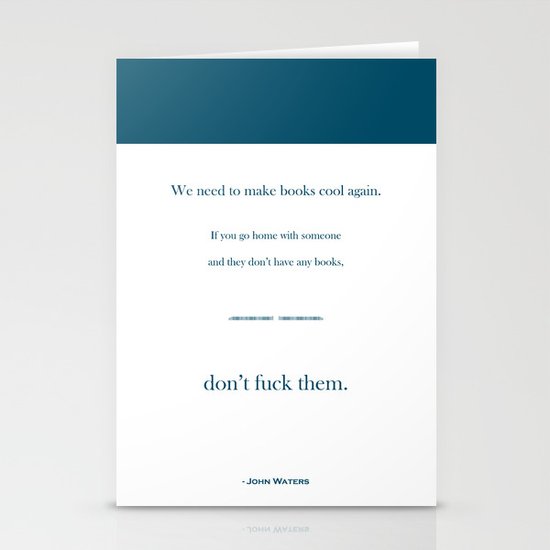 Books Are Cool Stationery Cards