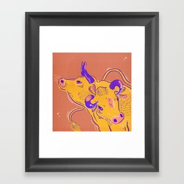 Tauruses Framed Art Print