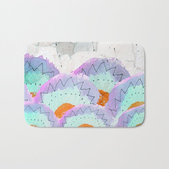 At the Garden Wall Bath Mat