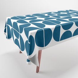 Mid Century Modern Geometric 04 Blue Tablecloth