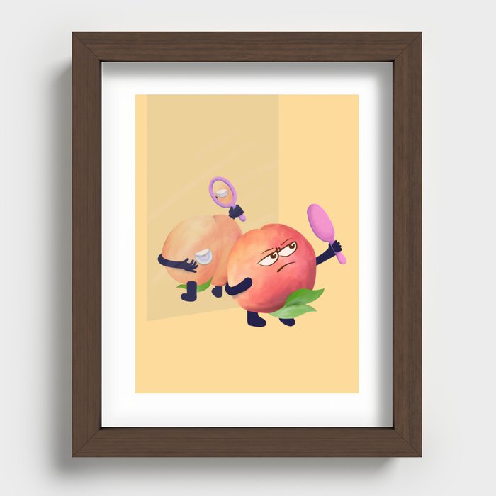 Just Peachy Recessed Framed Print