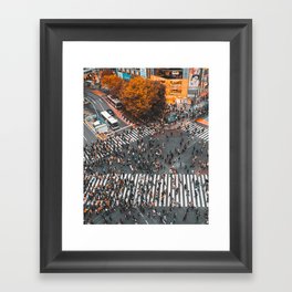 Shibuya Crossing Framed Art Print