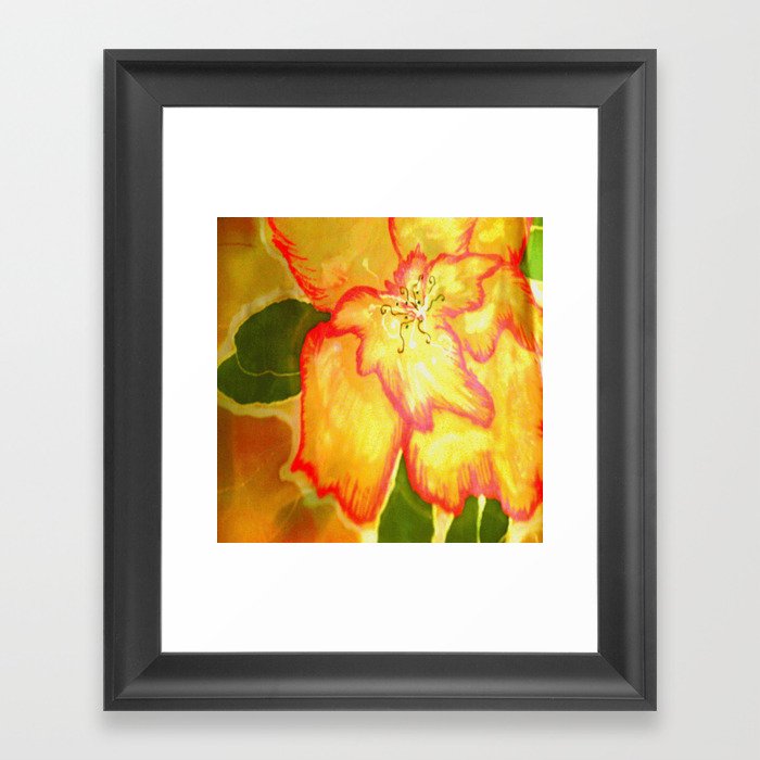 Yellow flower Framed Art Print