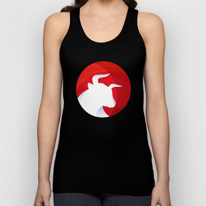 bull red Tank Top