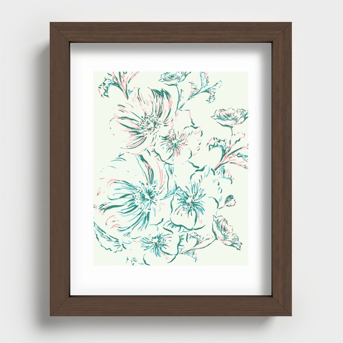 Wildflower Wonder - Tropical Recessed Framed Print