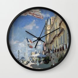 Claude Monet Hotel des roches noires Trouville Wall Clock