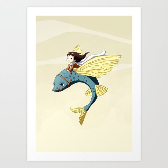 Flying Fish Art Print