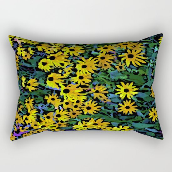 Black-Eyed Susans Rectangular Pillow
