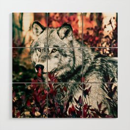 Wolf Wood Wall Art