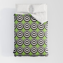 Crazy Circles Green Comforter