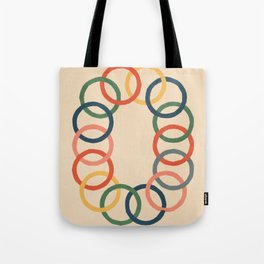 Round Merge - Multi Color Tote Bag