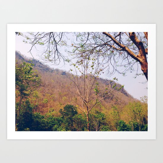 Sultry Summer Mountain Art Print