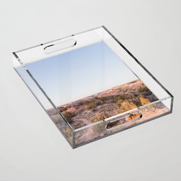 Palo Duro Sunset - Texas Photography Acrylic Tray