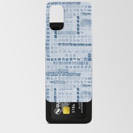 blue denim ink marks hand-drawn collection Android Card Case