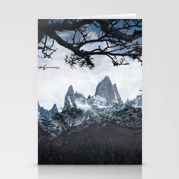 Argentina Photography - Huge Mountains Peaking Above The Forest Stationery Cards