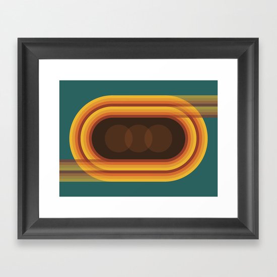 Retro Track Framed Art Print