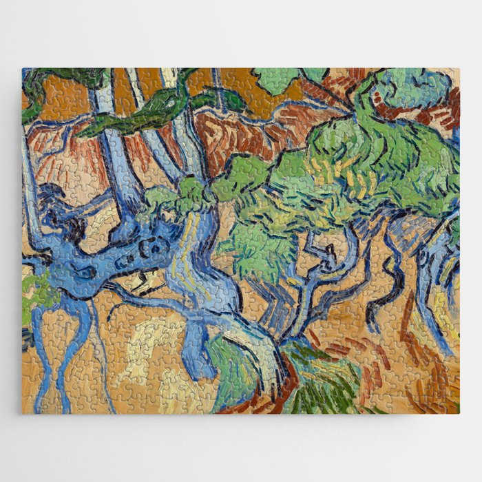Vincent van Gogh's Tree Roots (1890) famous painting Jigsaw Puzzle