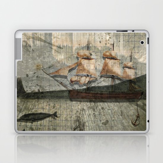 paper III :: octopus/ship Laptop & iPad Skin