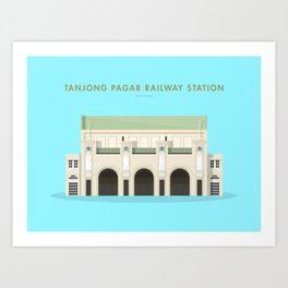 Tanjong Pagar Railway Station, Singapore [Building Singapore] Art Print