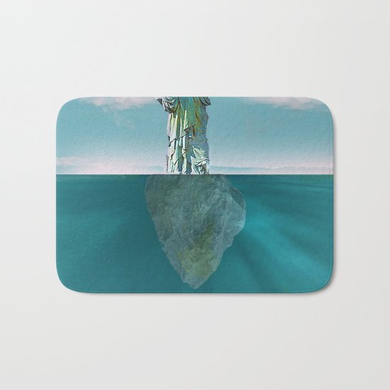 Under the statue Bath Mat