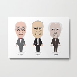 The Godfathers of Modern Architecture Metal Print