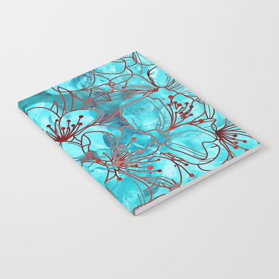 Little Blue Flowers Notebook