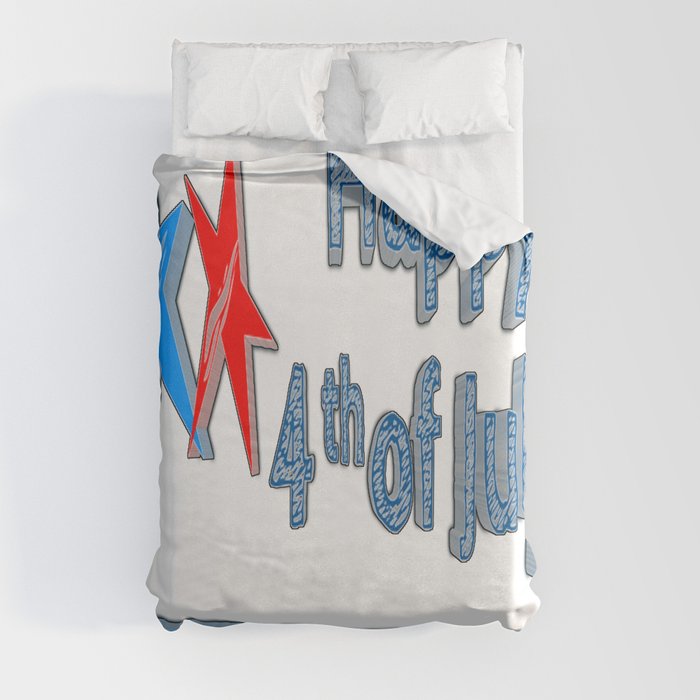 Happy 4th of July  Duvet Cover