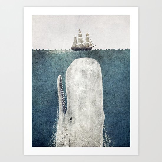 The Whale Vintage Art Print By Terry Fan Society6