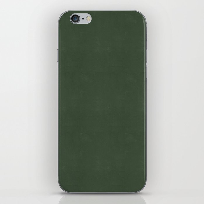 Lightly Textured Plain Hunter Green iPhone Skin