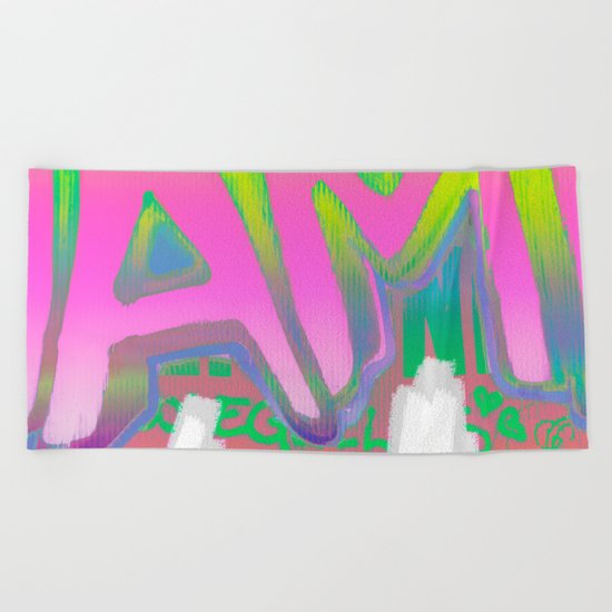 To Be Or Not To Be In Pink Beach Towel