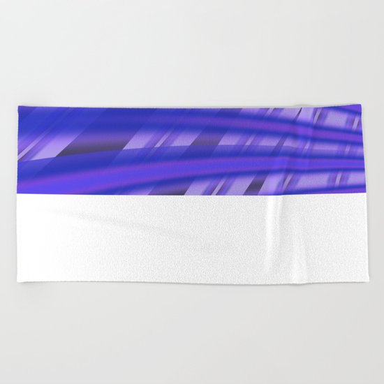 Fractal Play in Purplicious Beach Towel