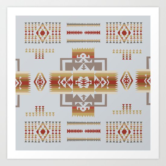 American Native Pattern No. 11 Art Print