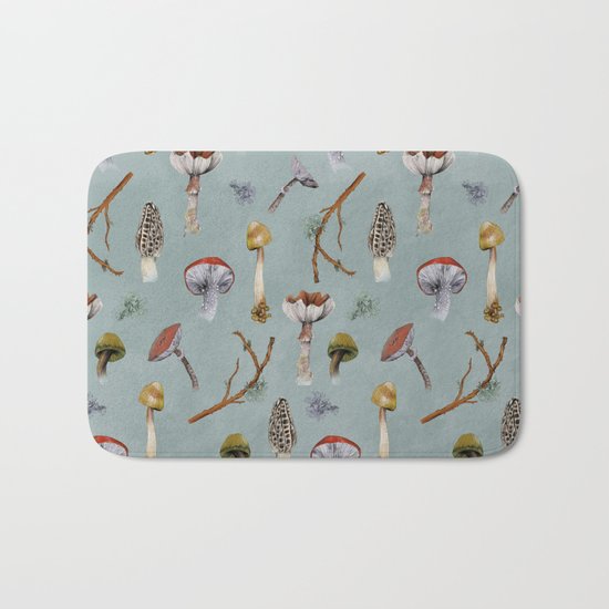 Mushroom Forest Party Bath Mat